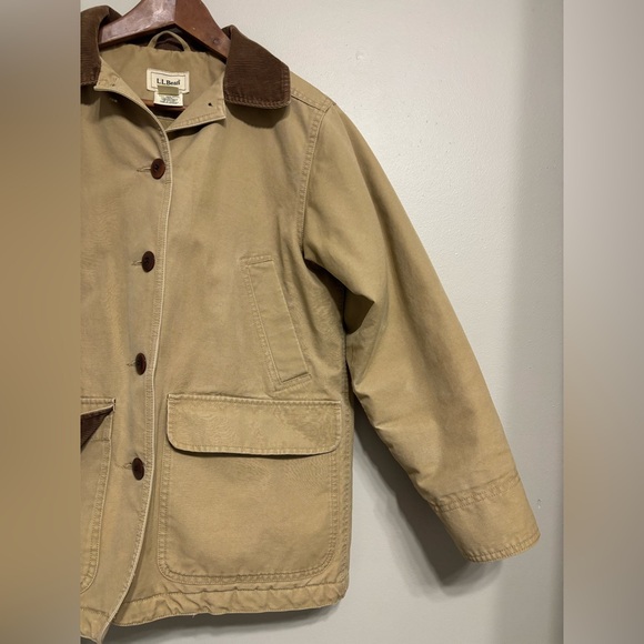 Vintage L.L. bean Barn Chore Jacket in tan. Women’s size XS Petite - Picture 3 of 12